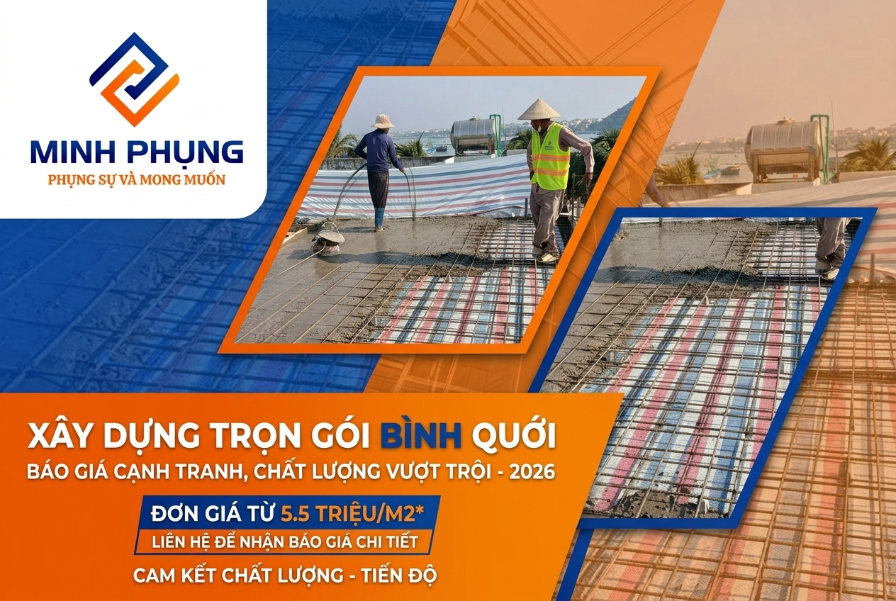 Báo Giá Xây Nhà Trọn Gói Phường Bình Quới 2026