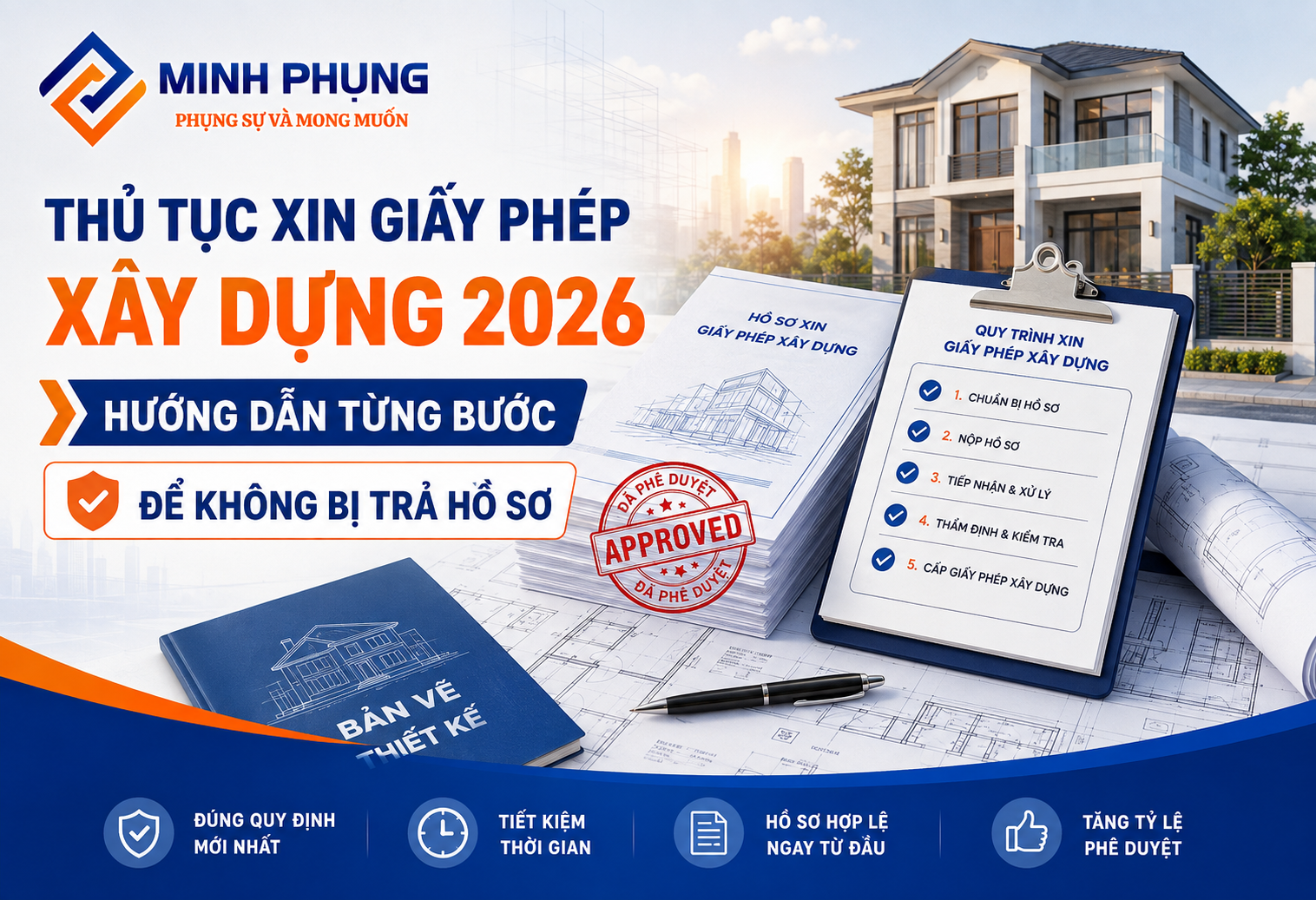 Thủ Tục Xin Giấy Phép Xây Dựng 2026 – Hướng Dẫn Đầy Đủ Từng Bước