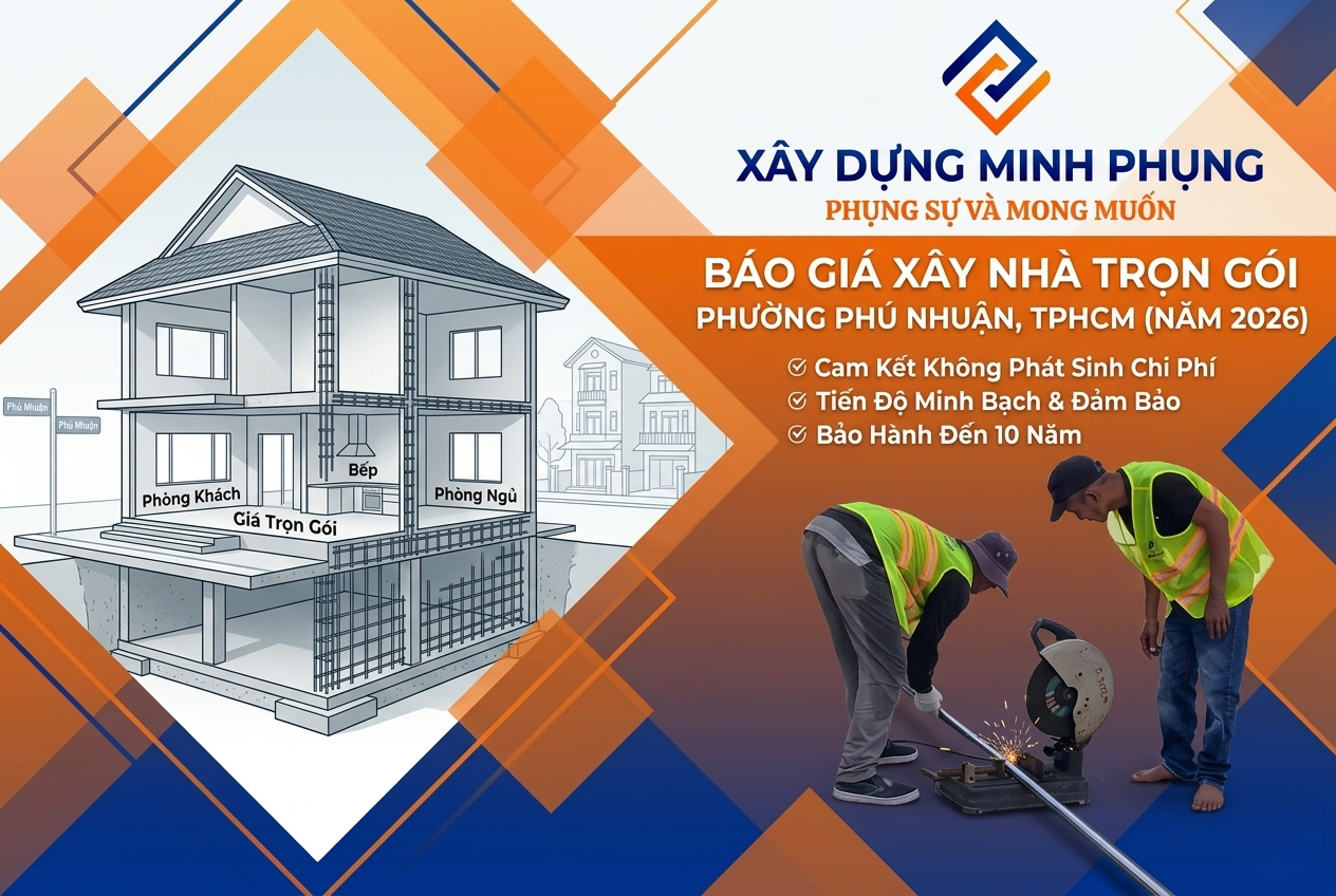 Báo Giá Xây Nhà Trọn Gói Phường Phú Nhuận 2026 – Giải đáp thắc mắc về giá thành 