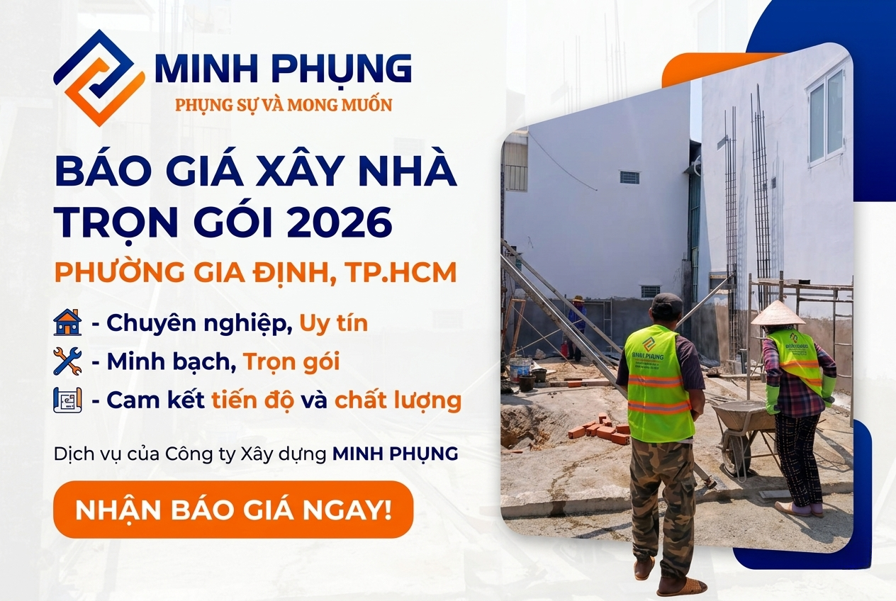 Báo Giá Xây Nhà Trọn Gói Phường Gia Định 2026 - Khu Vực Sầm Uất