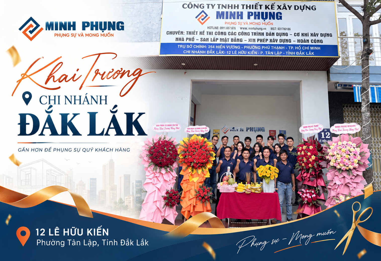 Khai Trương Chi Nhánh Minh Phụng Đắk Lắk | 12 Lê Hữu Kiển