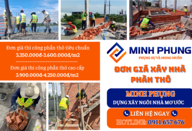 CẬP NHẬT BÁO GIÁ XÂY NHÀ PHẦN THÔ MỚI NHẤT 2025