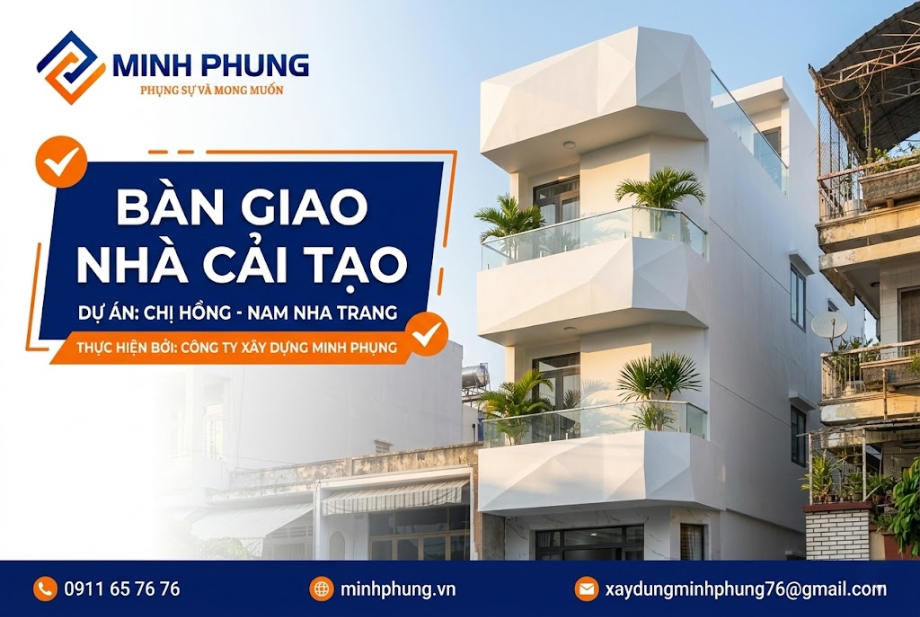 Bàn Giao Nhà Chị Hồng Nam Nha Trang | Báo Giá Sửa Nhà Khánh Hòa 2026