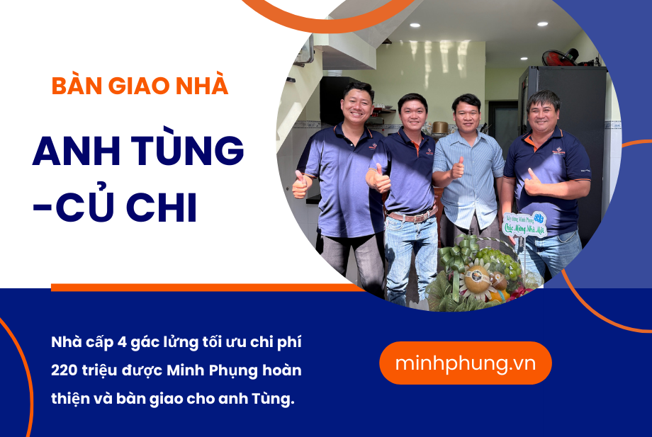 (Đã hoàn thành) Bàn giao nhà cấp 4 gác lửng 220 triệu Củ Chi | Minh Phụng
