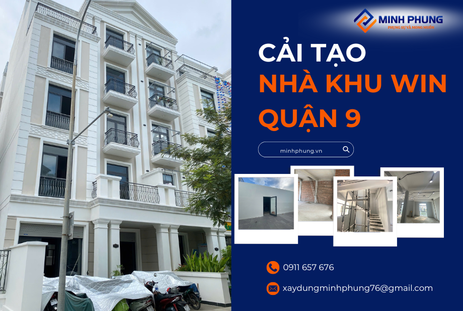 (Đã hoàn thành) Cải tạo nhà liền kề 1 trệt 5 lầu Quận 9 | Minh Phụng 2026