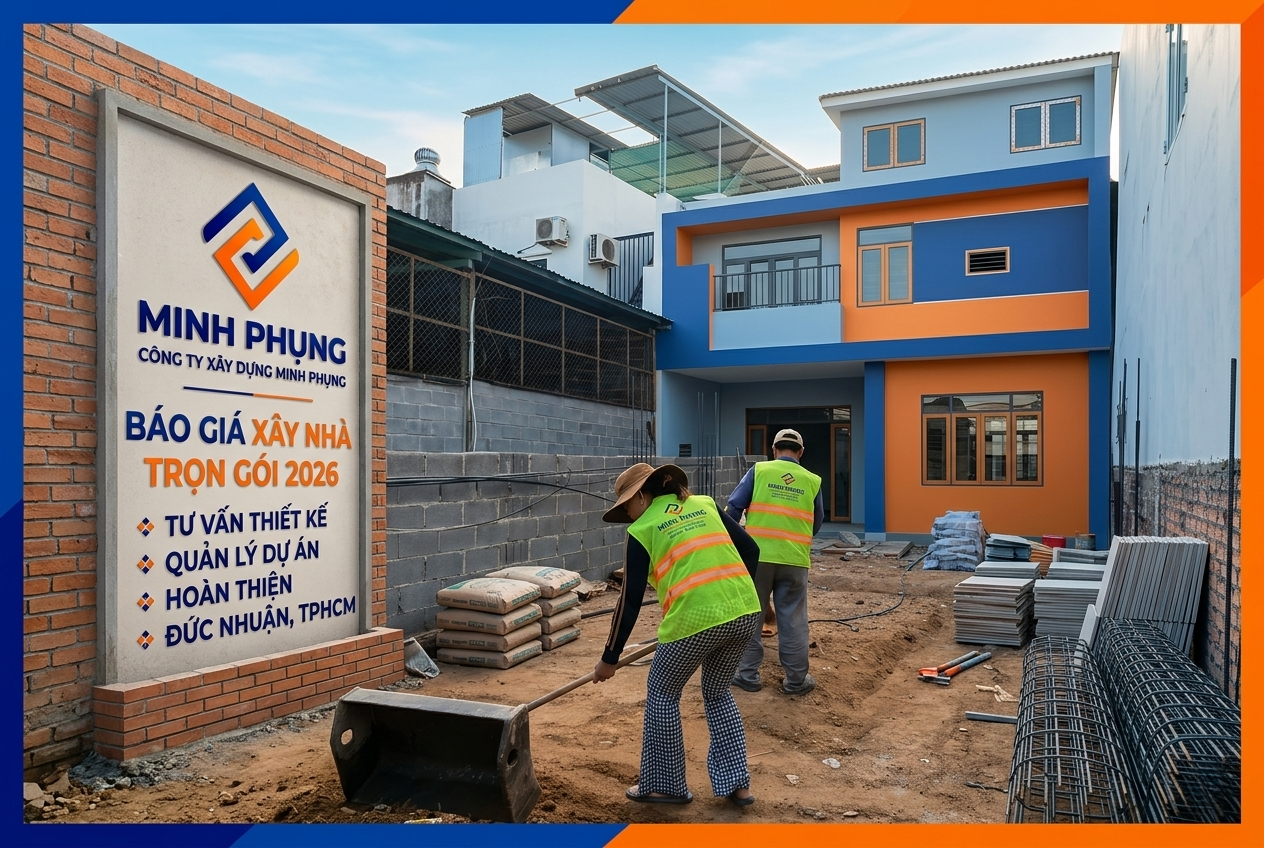 Báo Giá Xây Nhà Trọn Gói Phường Đức Nhuận 2026 – Chi Phí & Kinh Nghiệm Sau Sáp Nhập