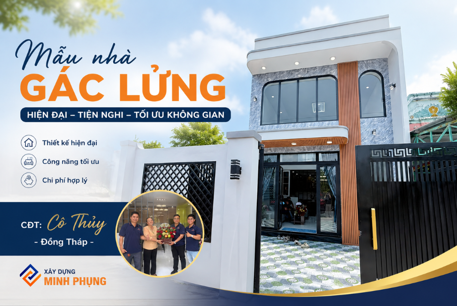 BÀN GIAO NHÀ CẤP 4 GÁC LỬNG 5X14M TẠI ĐỒNG THÁP: TỐI ƯU CÔNG NĂNG – ĐẲNG CẤP KHÔNG GIAN SỐNG